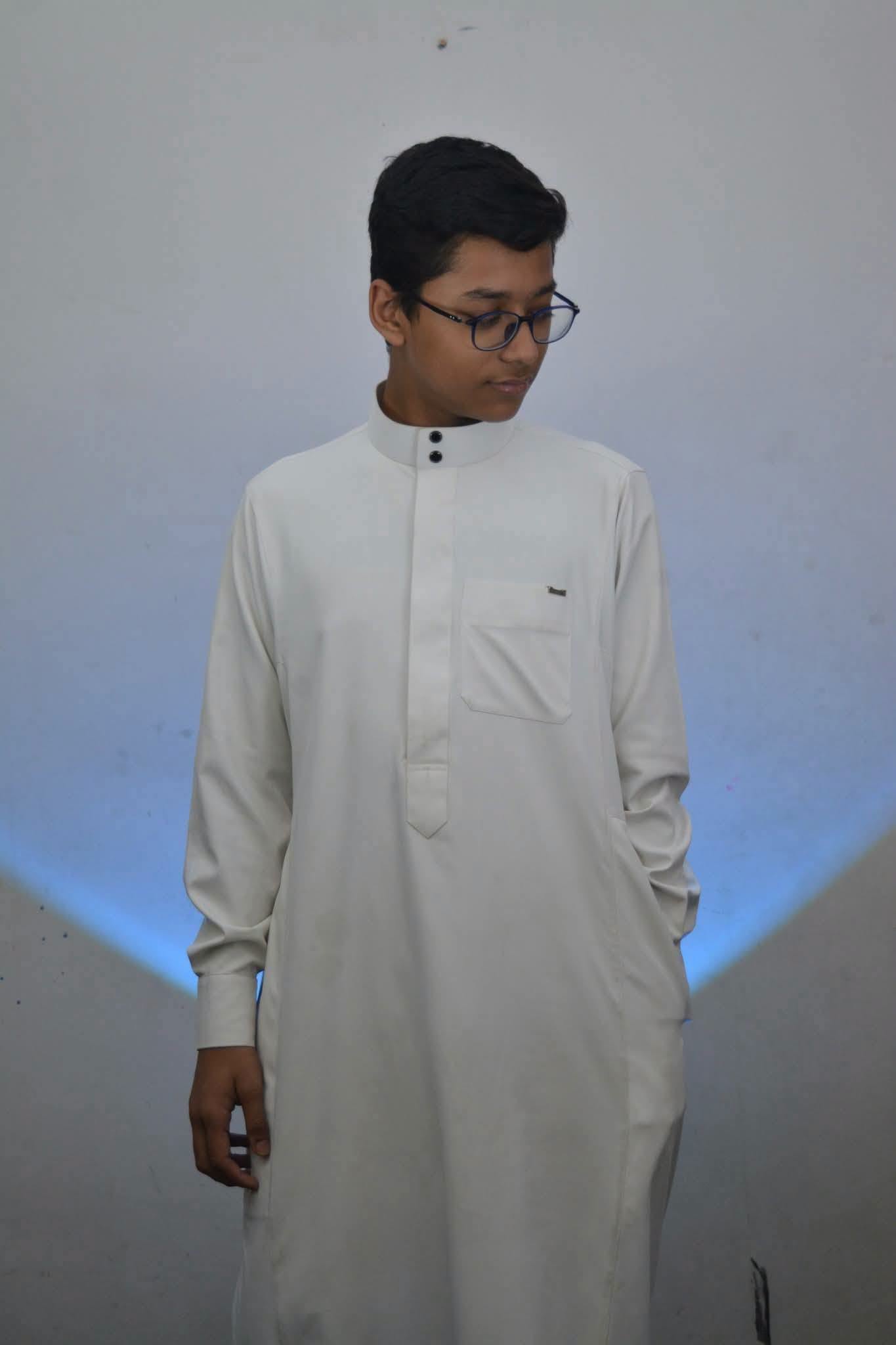 Saudi Premium Thobe (White) - Image 2