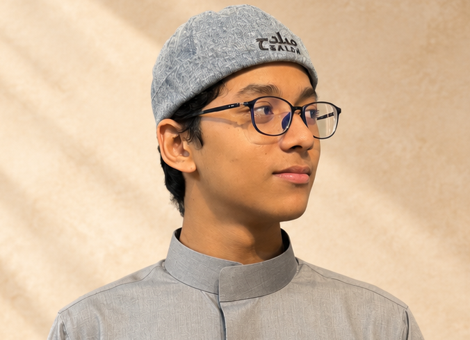 Saudi Premium Thobe (Lavender Grey) - Image 3